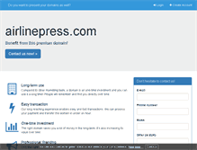 Tablet Screenshot of airlinepress.com
